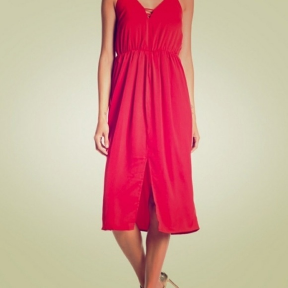 Few moda Dresses Few Moda Red Strappy Dress Nwt Small Poshmark